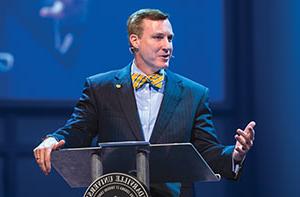 Dr. White Speaking in Chapel